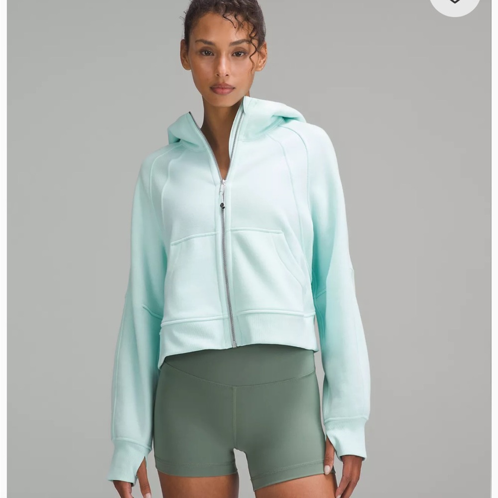 Brand new Lululemon mint colored scuba zip up.